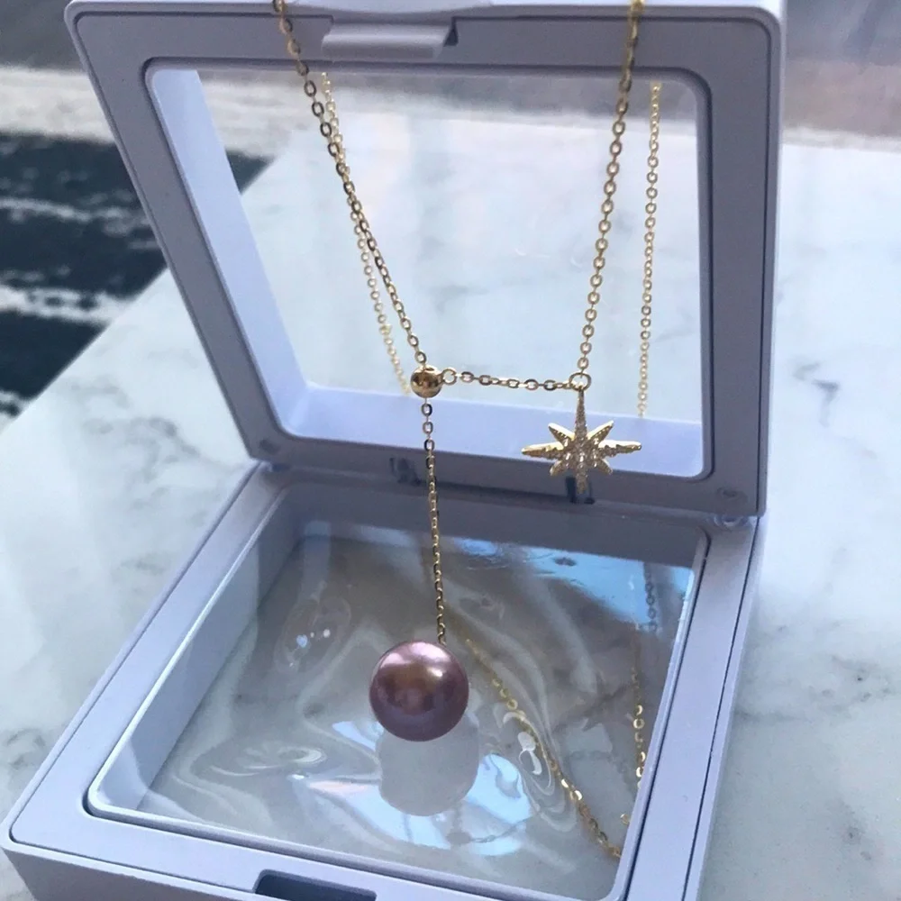 Custom Made 11mm Genuine Pearl Necklace
